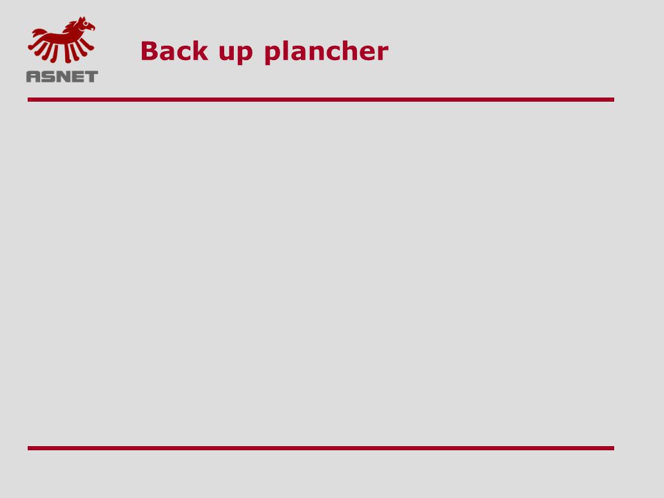 Back up plancher