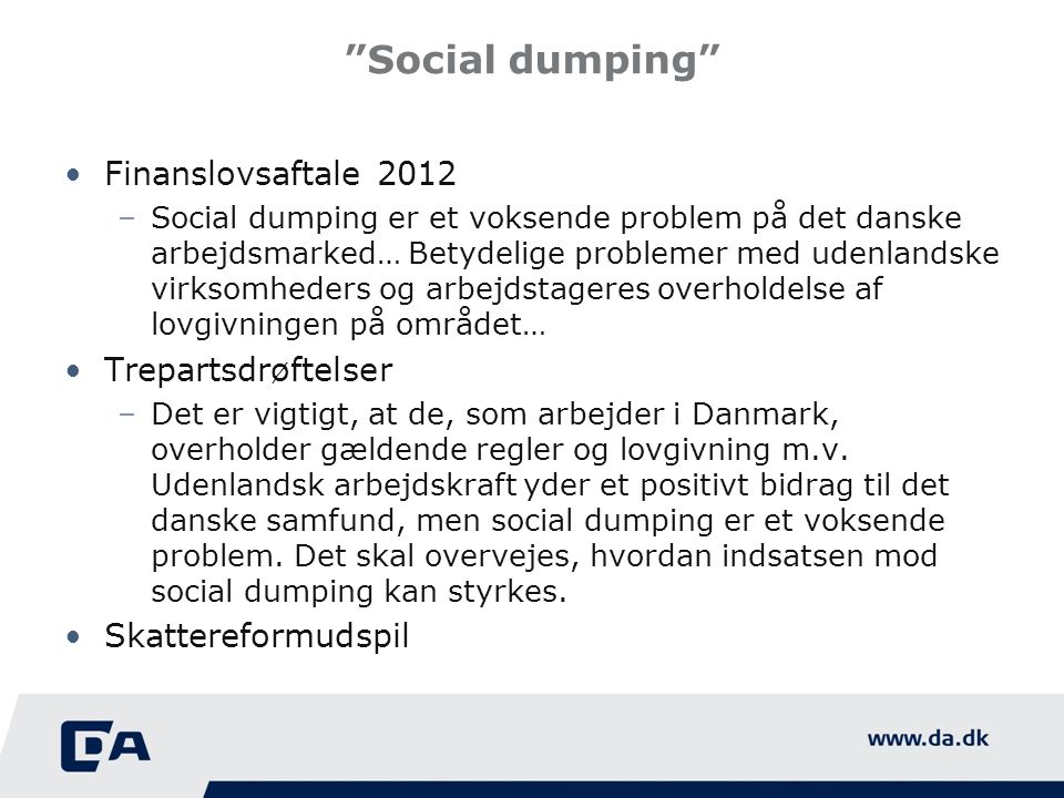 social dumping examples