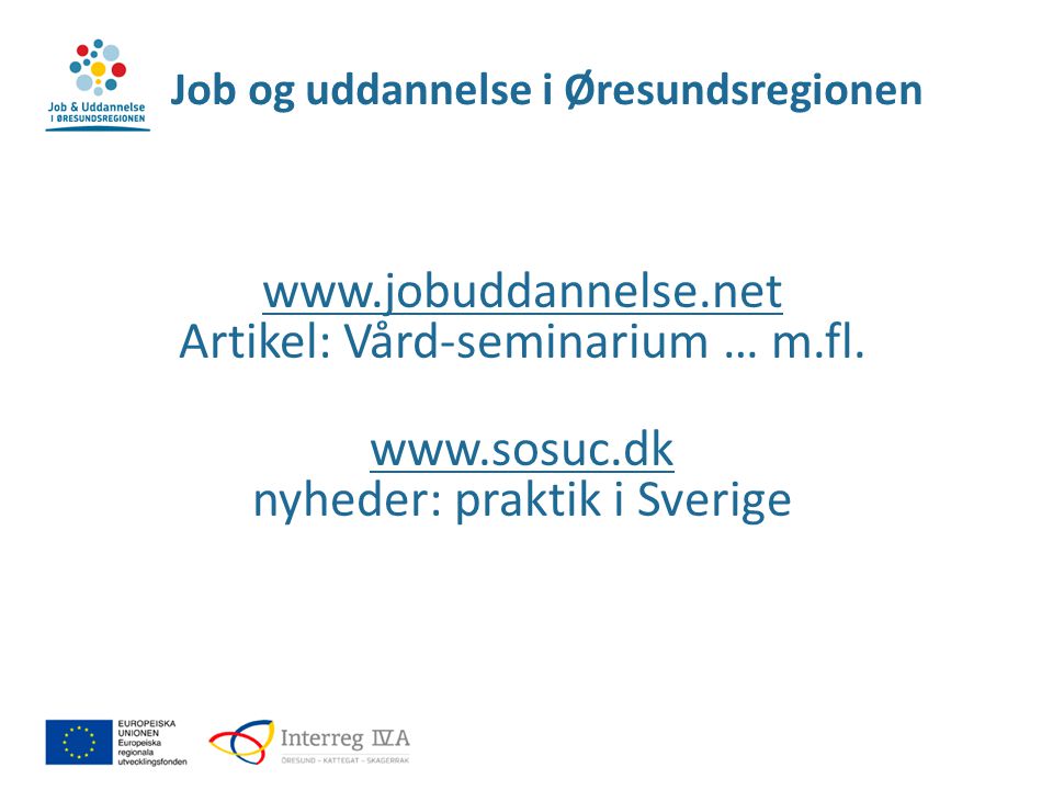 Job og uddannelse i Øresundsregionen