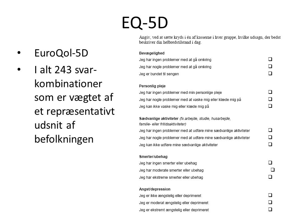 EQ-5D EuroQol-5D.