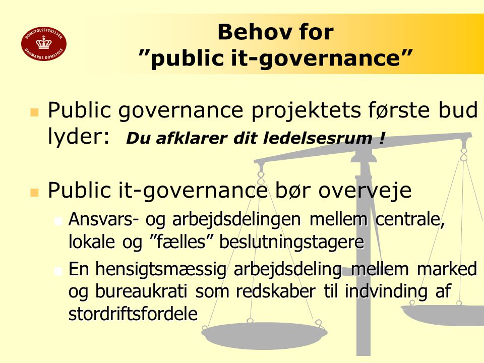 Behov for public it-governance