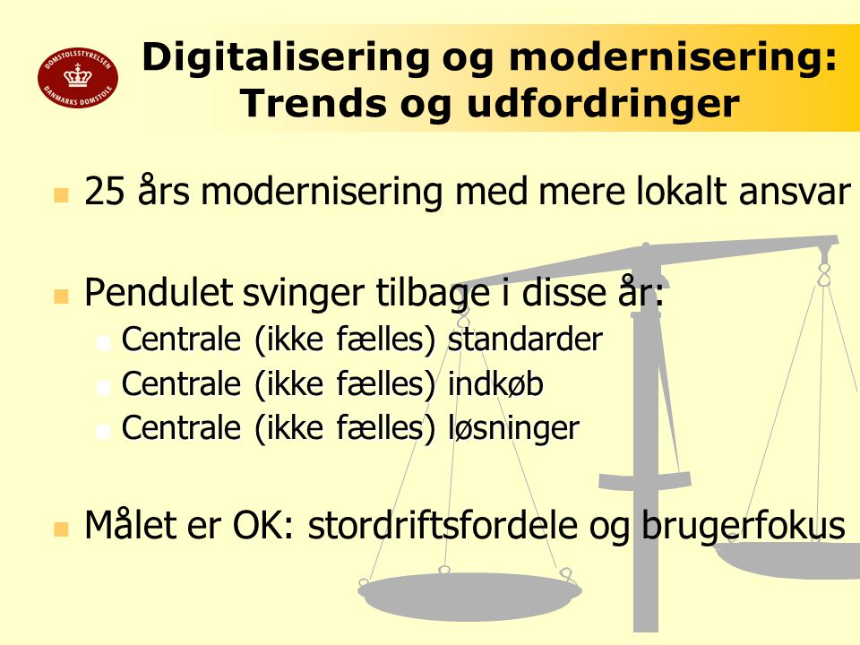Digitalisering og modernisering: Trends og udfordringer