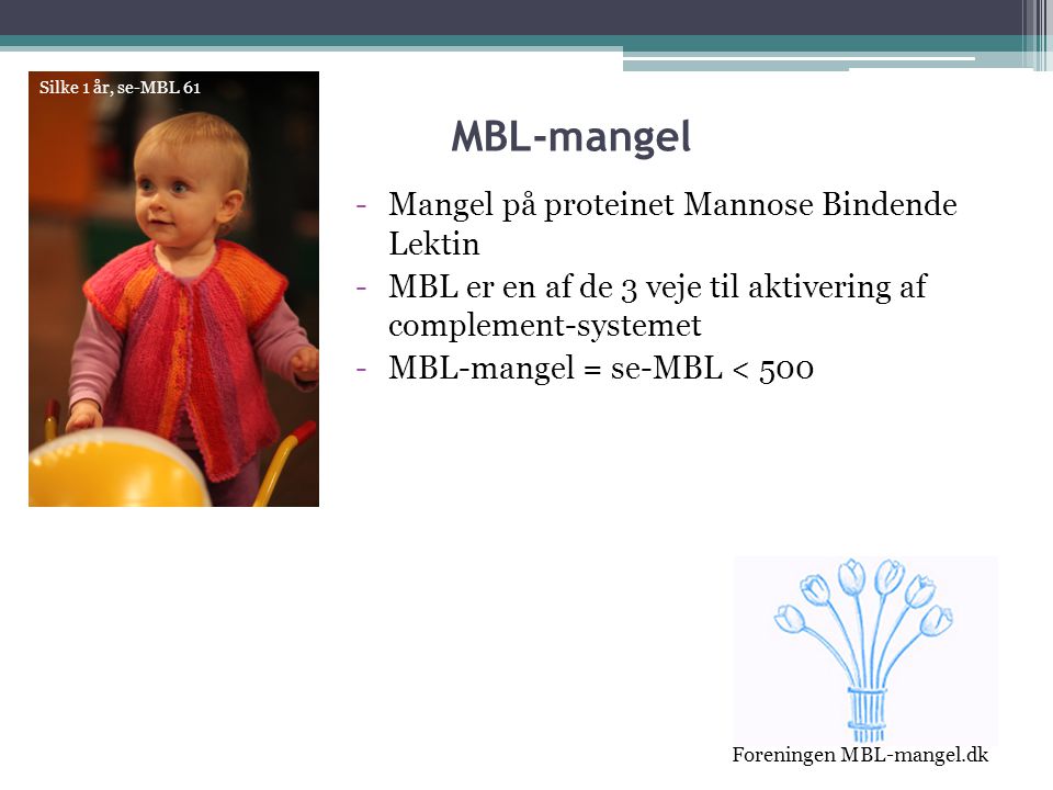MBL-mangel Mangel på proteinet Mannose Bindende Lektin