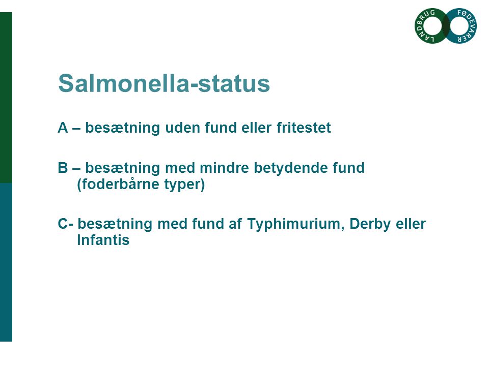 Salmonella-status