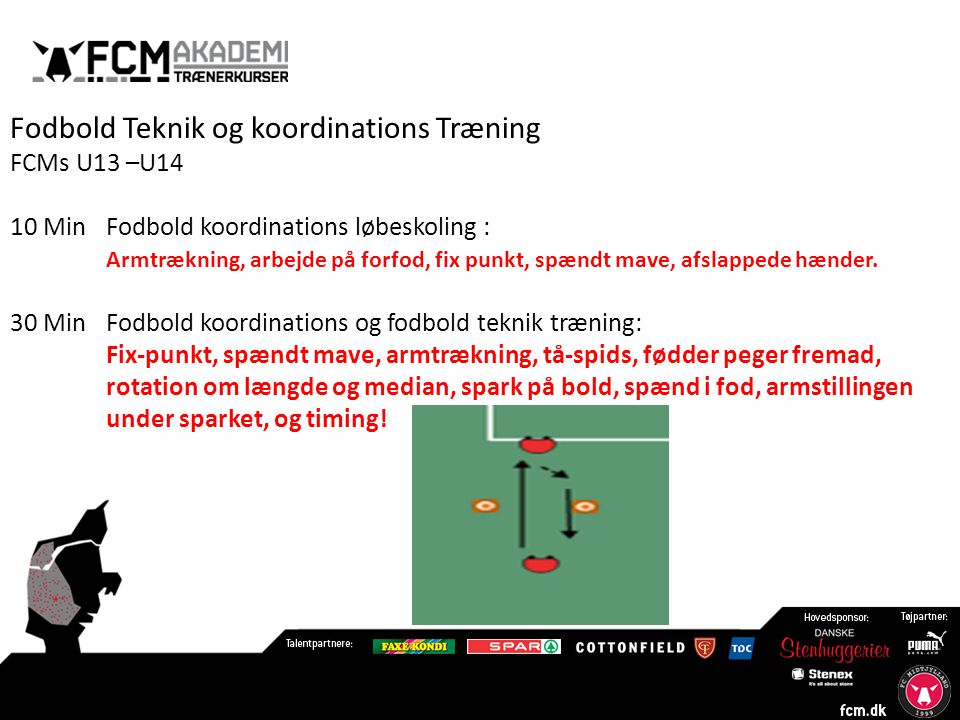 Fodbold Teknik og koordinations Træning