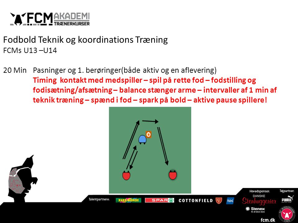 Fodbold Teknik og koordinations Træning