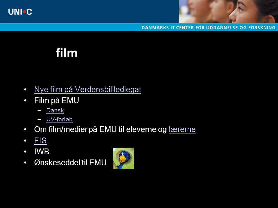 Film, film, film, fil…….. Nye film på Verdensbillledlegat Film på EMU