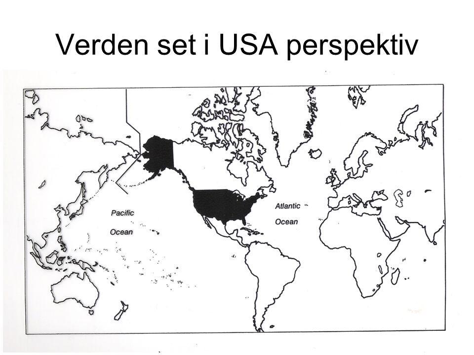 Verden set i USA perspektiv