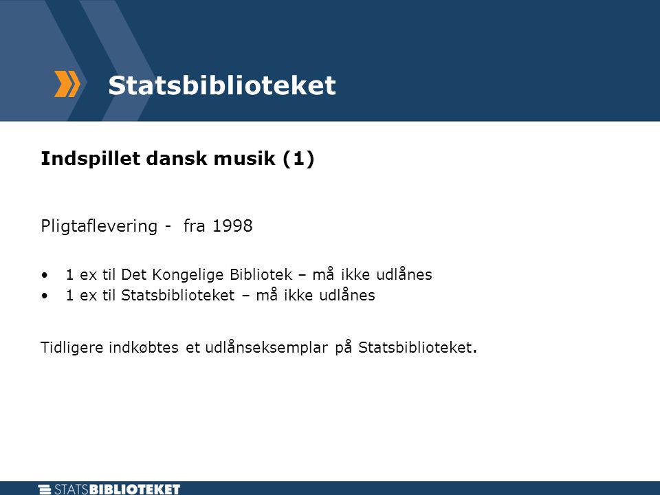 Indspillet dansk musik (1)