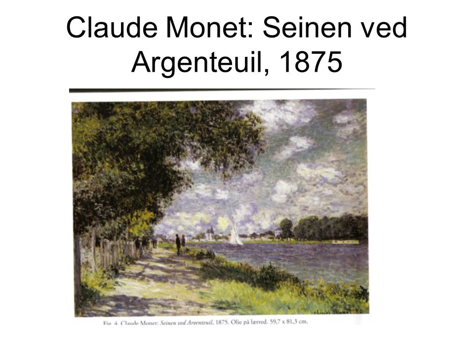 Claude Monet: Seinen ved Argenteuil, 1875
