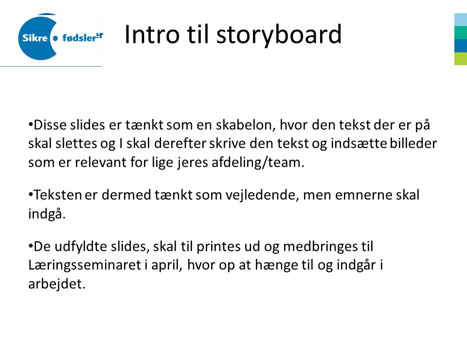 Intro til storyboard