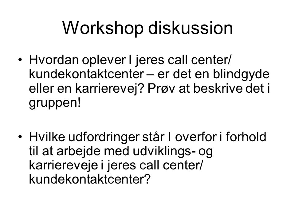 Workshop diskussion