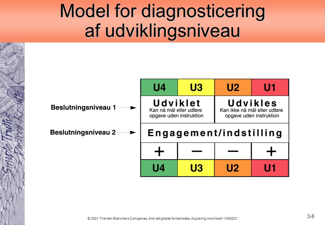 Model for diagnosticering af udviklingsniveau