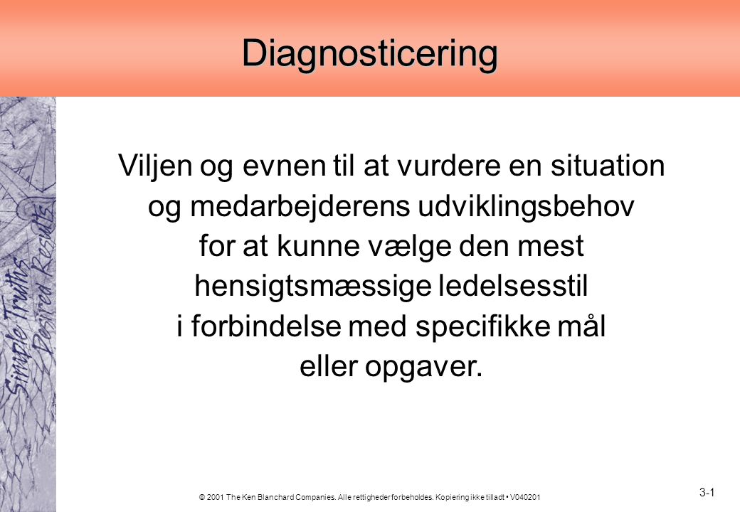 Diagnosticering