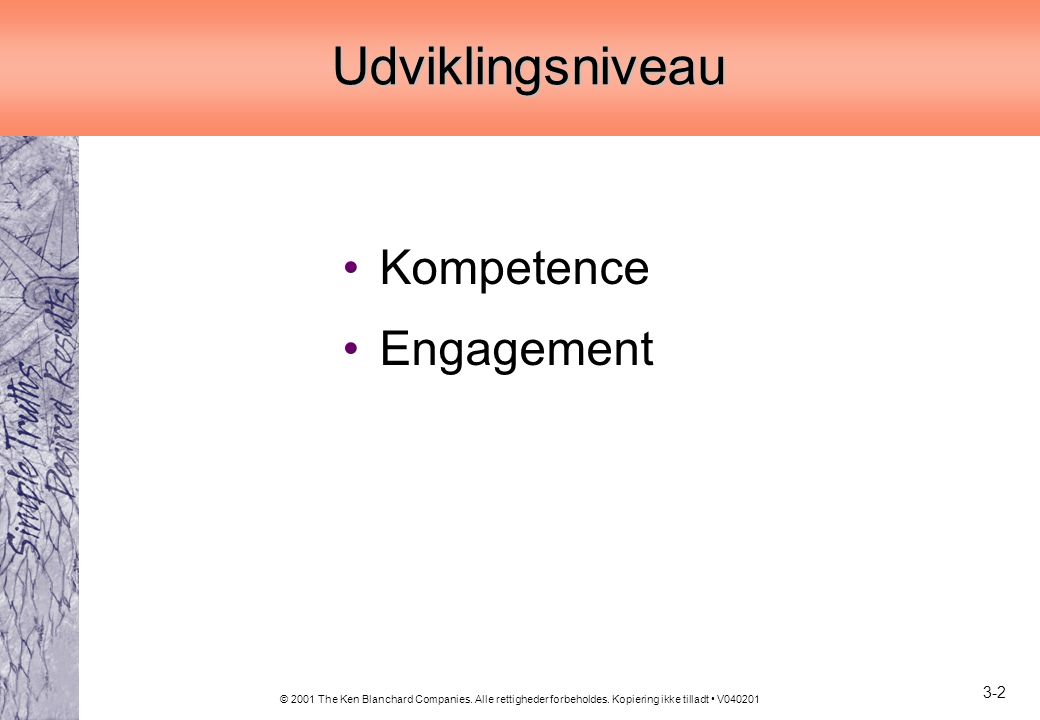 Udviklingsniveau Kompetence Engagement 3-2