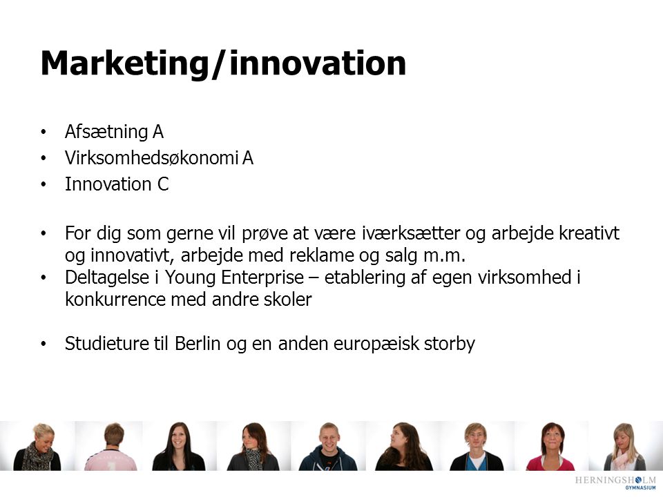 Marketing/innovation