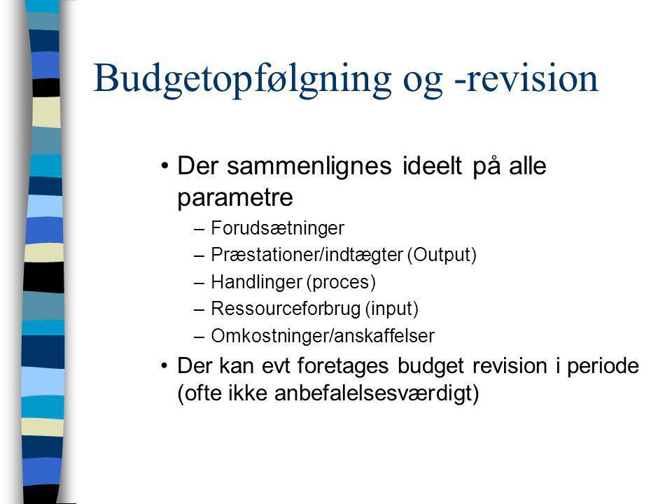 Budgetopfølgning og -revision