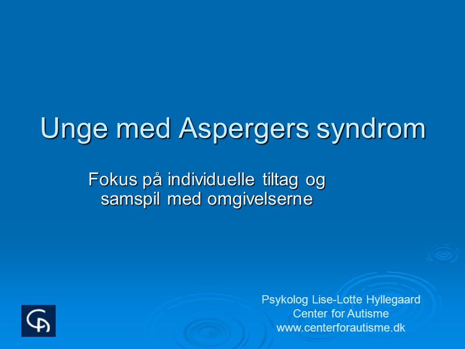 Unge med Aspergers syndrom