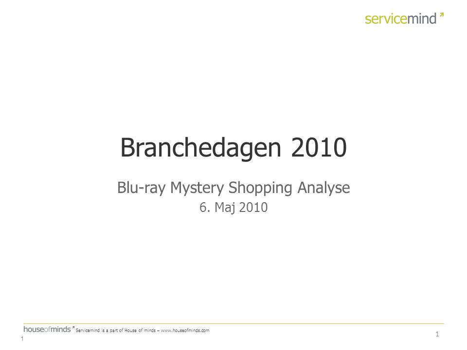 Blu-ray Mystery Shopping Analyse 6. Maj 2010