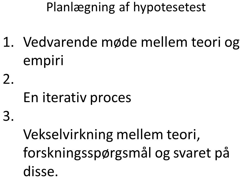 Planlægning af hypotesetest