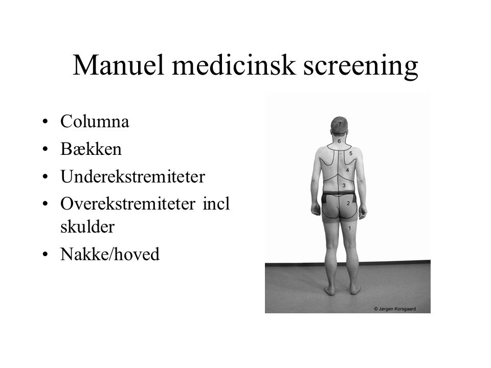 Manuel medicinsk screening