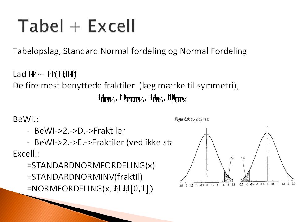 Tabel + Excell