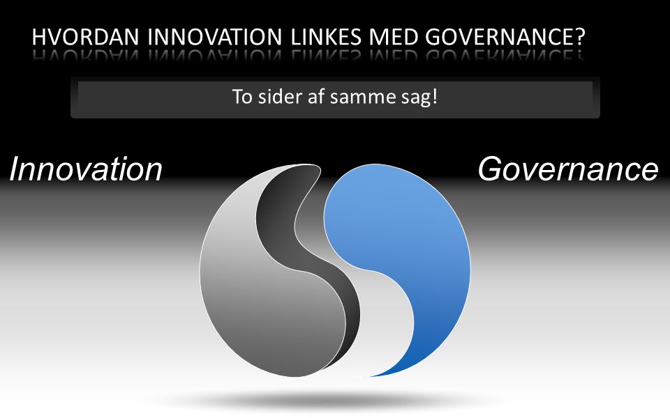 Hvordan Innovation linkes med Governance