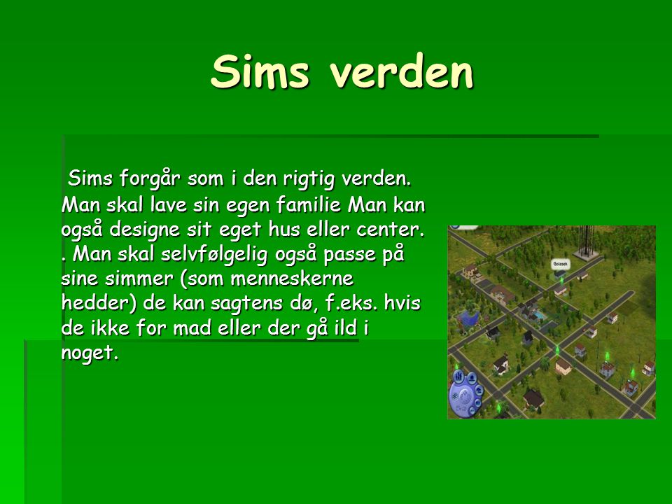 Sims verden