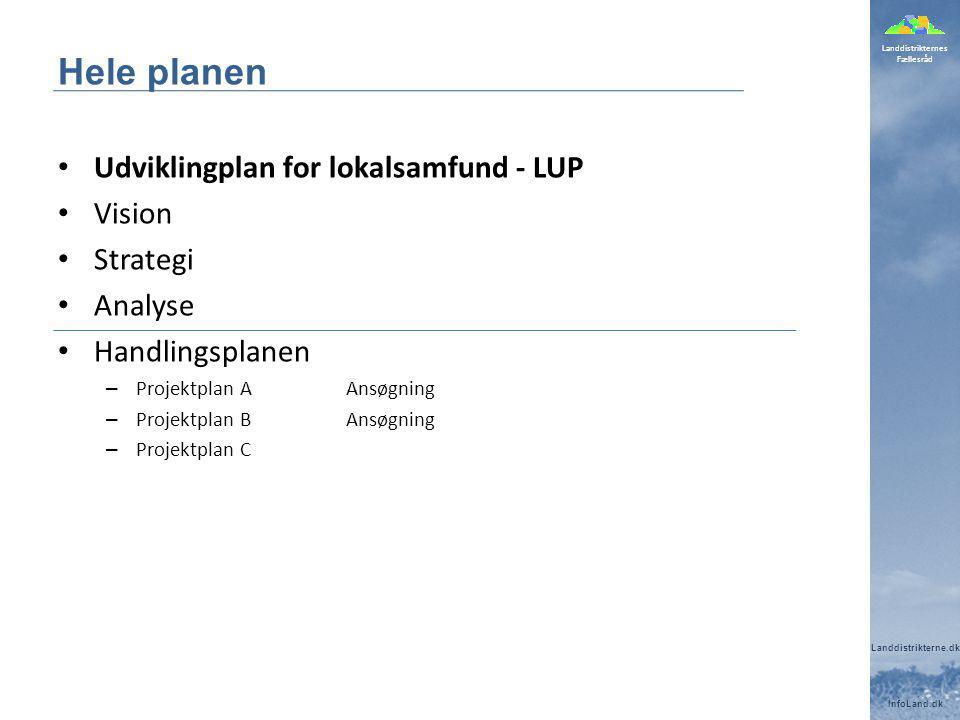 Hele planen Udviklingplan for lokalsamfund - LUP Vision Strategi