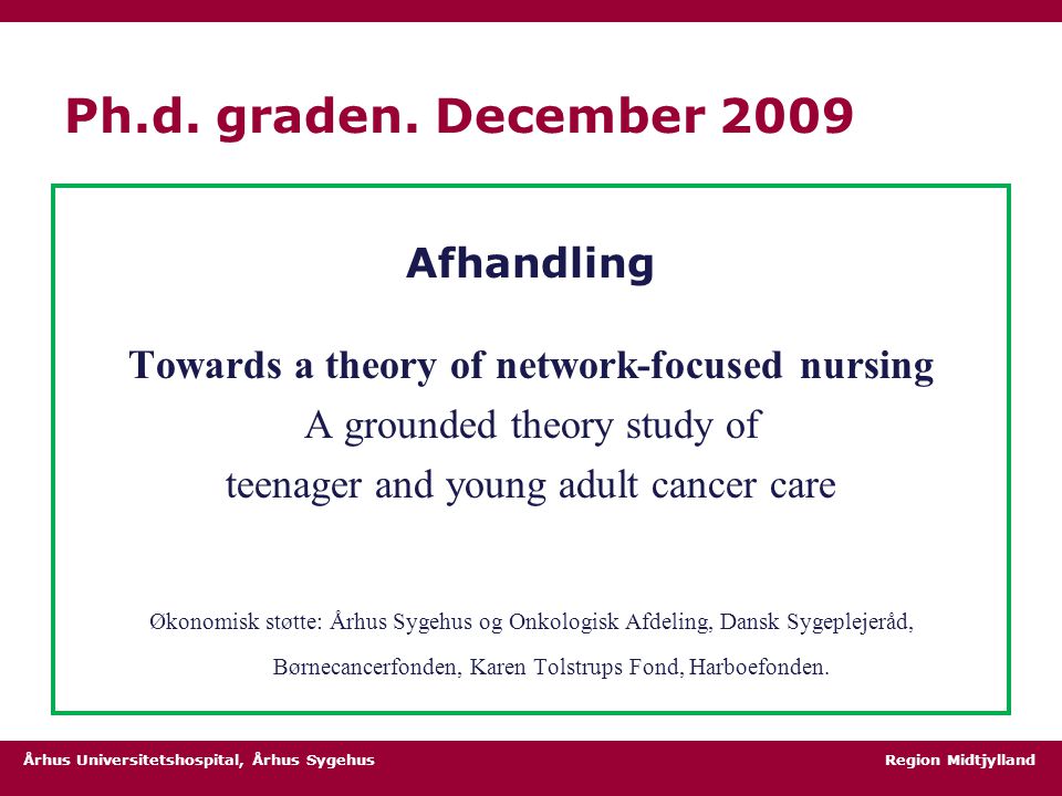Towards a theory of network-focused nursing