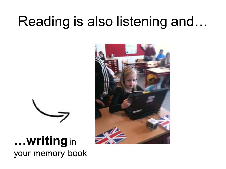 Reading is also listening and…