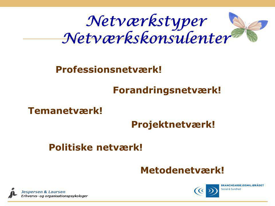 Netværkstyper Netværkskonsulenter Professionsnetværk!
