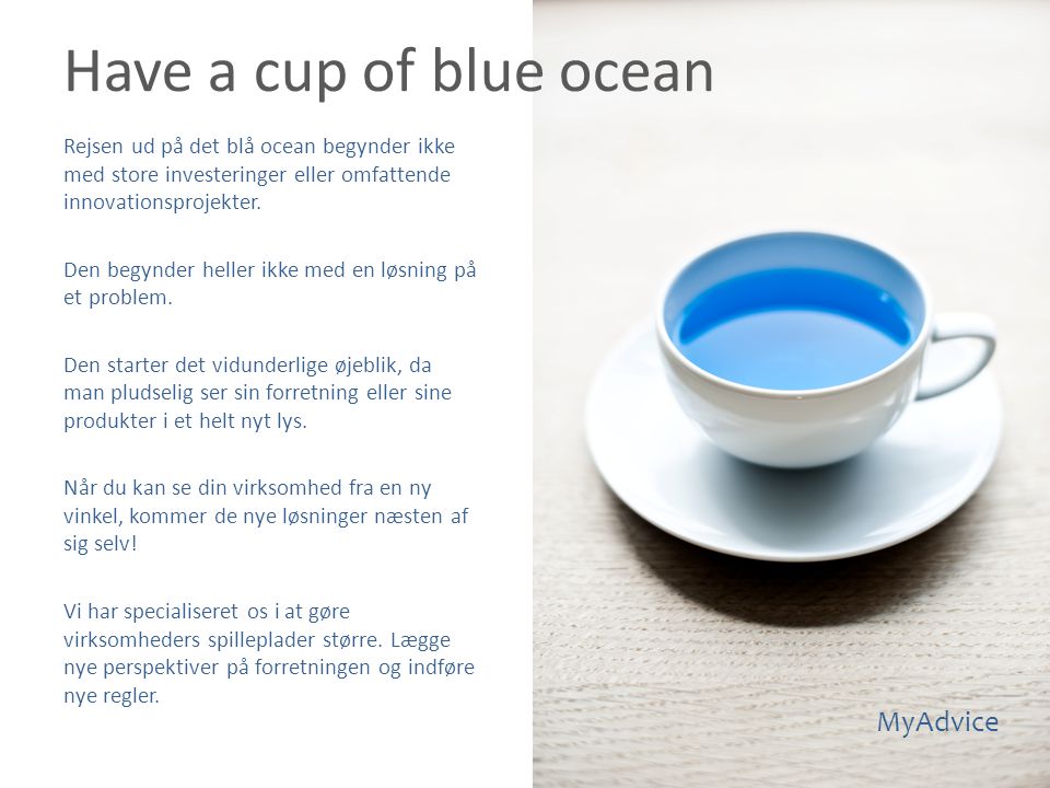Have a cup of blue ocean MyAdvice