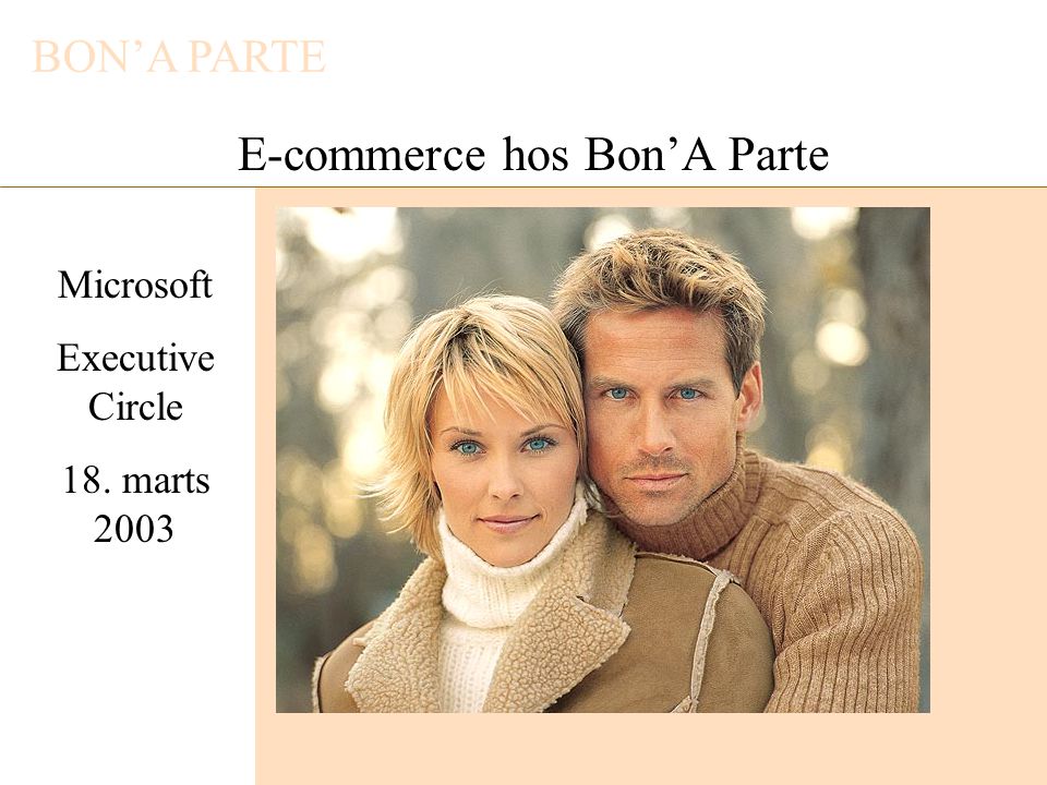 E-commerce hos Bon’A Parte