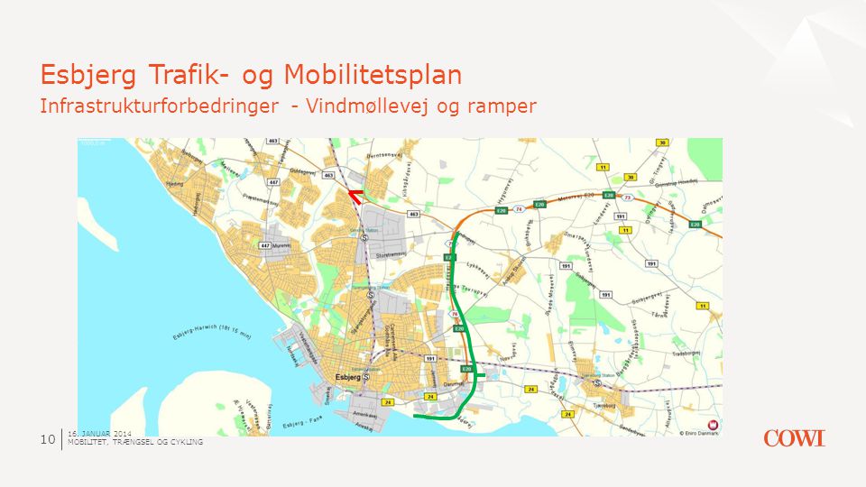 Esbjerg Trafik- og Mobilitetsplan Infrastrukturforbedringer - Vindmøllevej og ramper