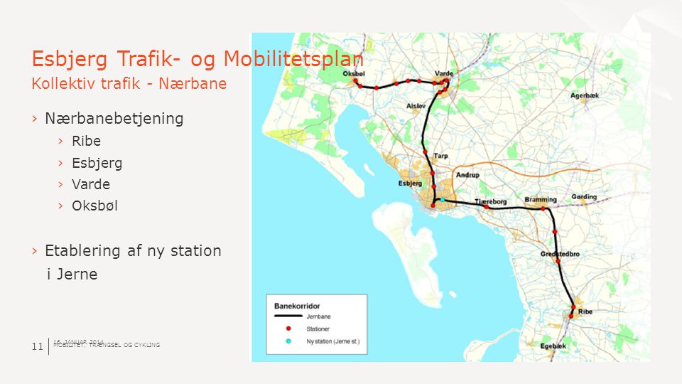 Esbjerg Trafik- og Mobilitetsplan Kollektiv trafik - Nærbane