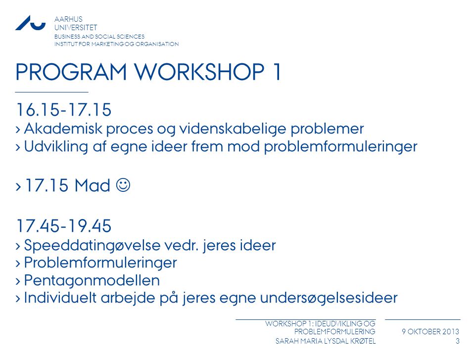 Program workshop Mad 