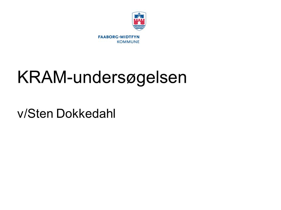 KRAM-undersøgelsen v/Sten Dokkedahl