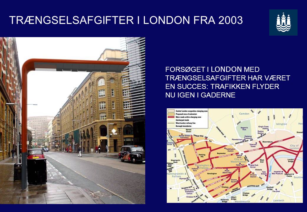 TRÆNGSELSAFGIFTER I LONDON FRA 2003