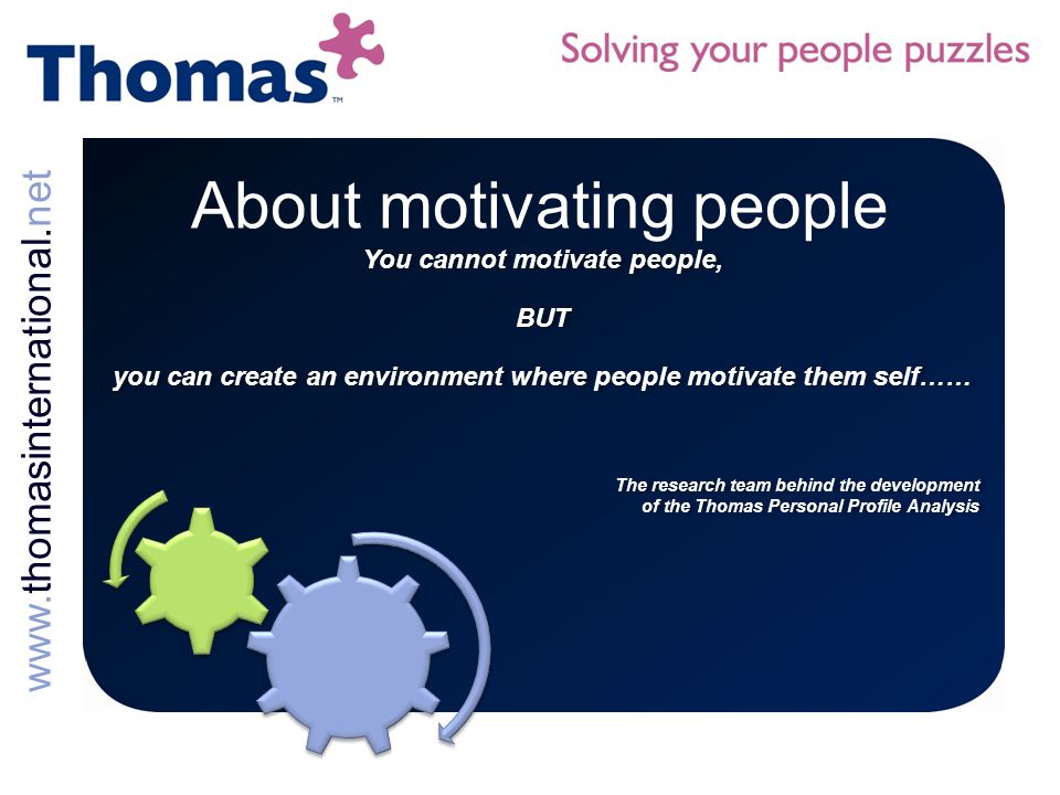 About motivating people