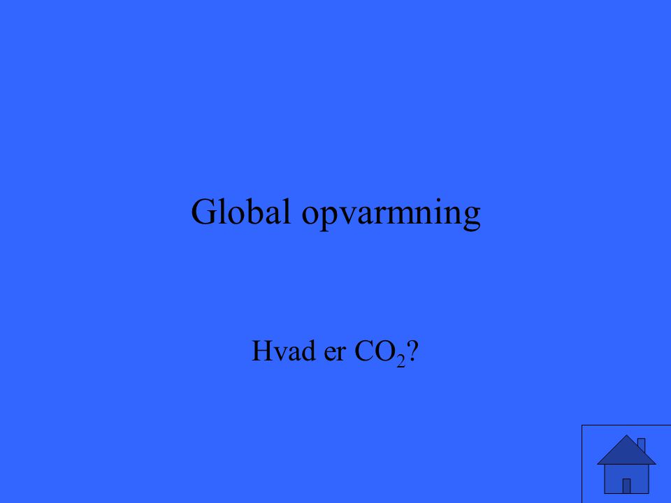 Global opvarmning Hvad er CO2