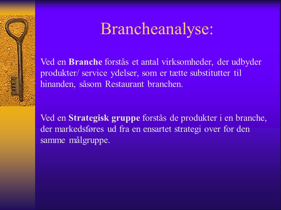 Brancheanalyse: