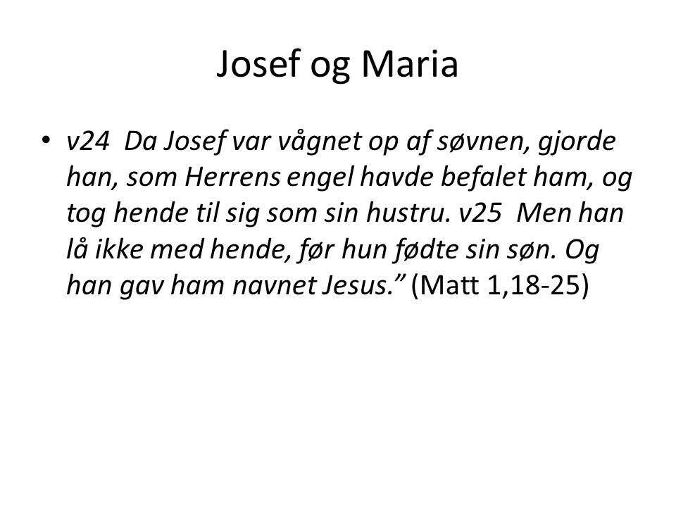 Josef og Maria