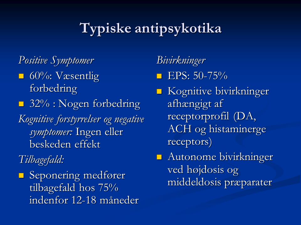 Typiske antipsykotika