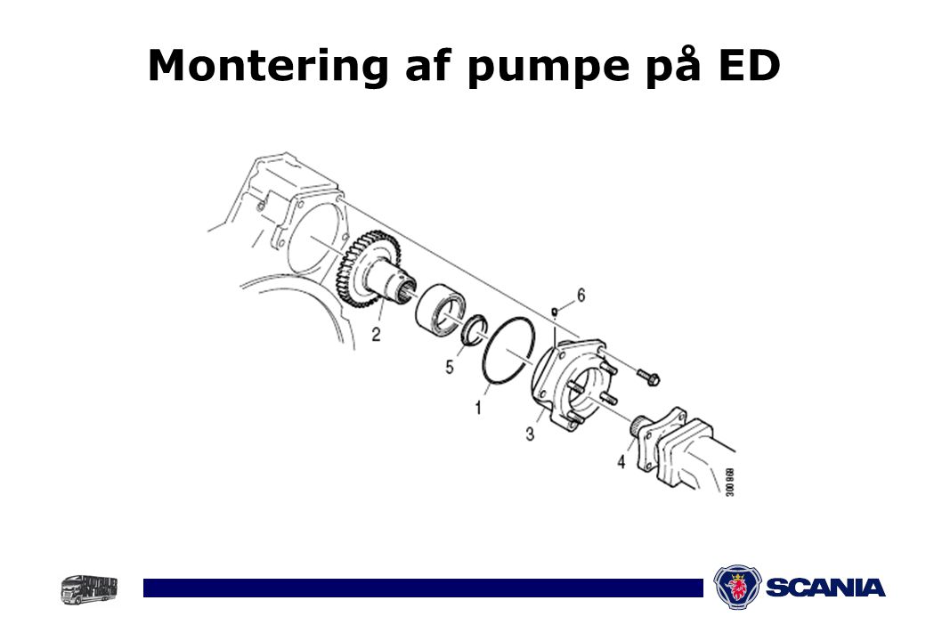 Montering af pumpe på ED
