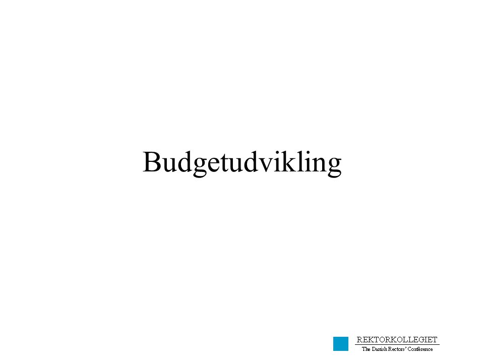 Budgetudvikling