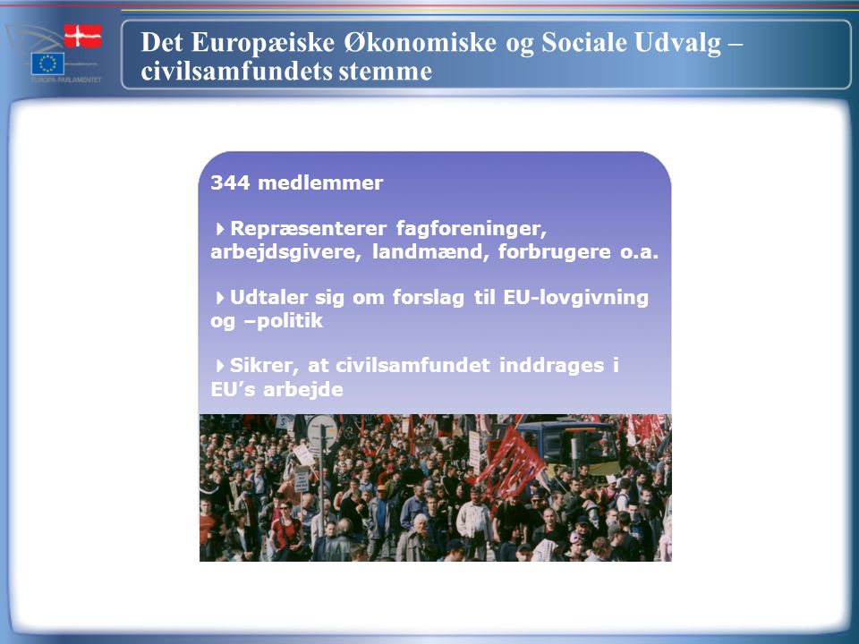 Det Europæiske Økonomiske og Sociale Udvalg – civilsamfundets stemme