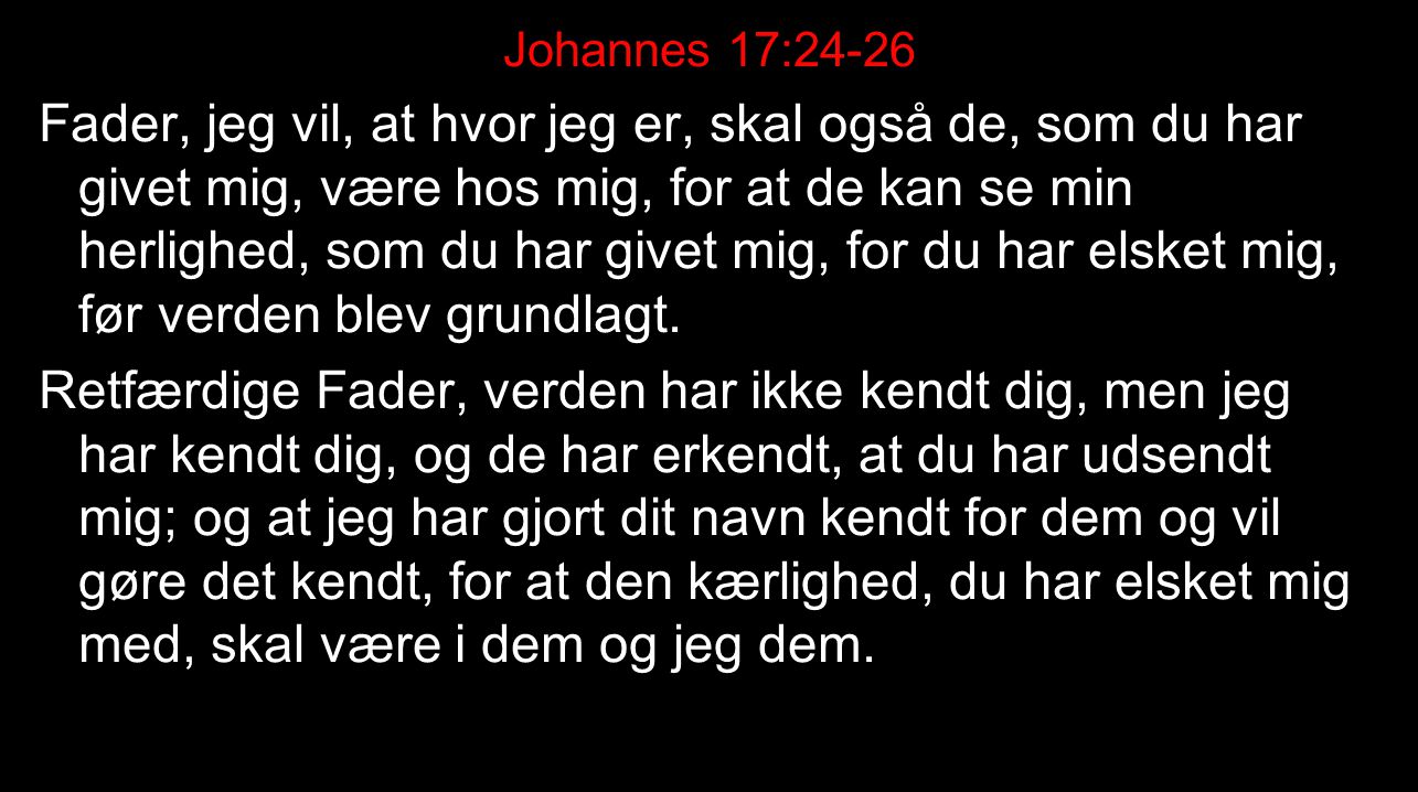 Johannes 17:24-26