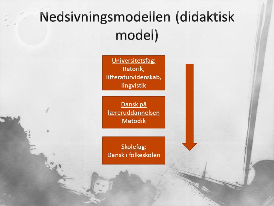Nedsivningsmodellen (didaktisk model)