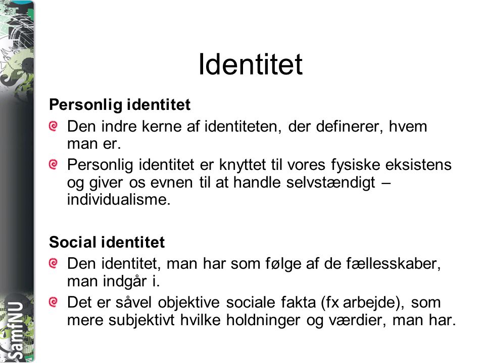 Identitet Personlig identitet